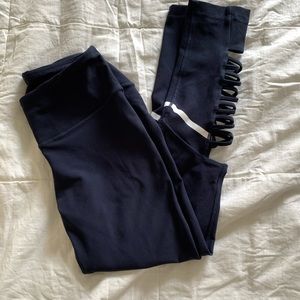 Navy Blue Athletic Leggings 7/8